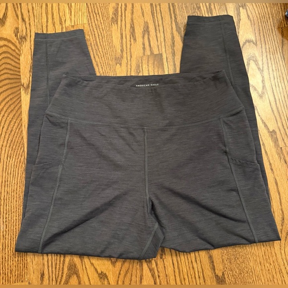 American Eagle Outfitters Pants - American Eagle Charcoal Pocket Leggings